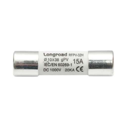 [AMAT6-123199] Siguranta fuzibila 10x38mm cilindrica gPV, 15A, 1000V pentru sisteme solare RFPV-32H Longroad