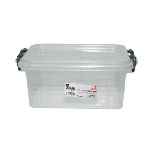[AMAT6-123297] Cutie depozitare 0.8L transparenta cu capac din plastic 160x120x70mm