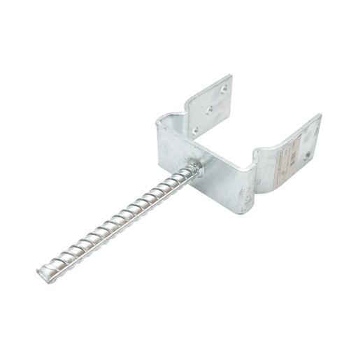 [AMAT6-123347] Papuc reazem cu tija 121x60x125mm, grosime 5mm, otel zincat