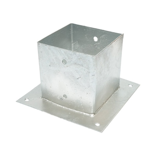 [AMAT6-123392] Suport stalp patrat aplicat 141x141x150mm, grosime 2mm, otel zincat