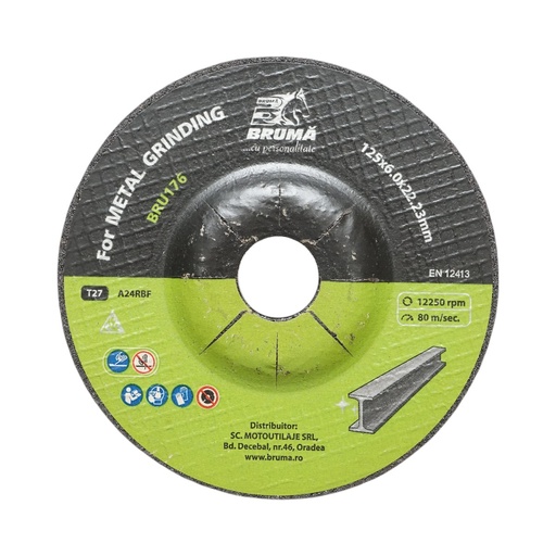 [AMAT6-123626] Panza disc flex T27 125x22.23x6mm pentru taiat si polizat metal