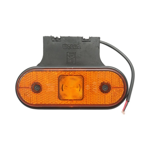 [AMAT6-123632] Lampa gabarit laterala ovala LED 24V galbena cu suport 118x46x19mm