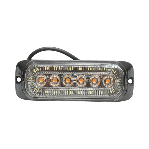 [AMAT6-123643] Lampa laterala stroboscopica LED 12-24V galben-alb 9 functii 132x46x19mm FR1287