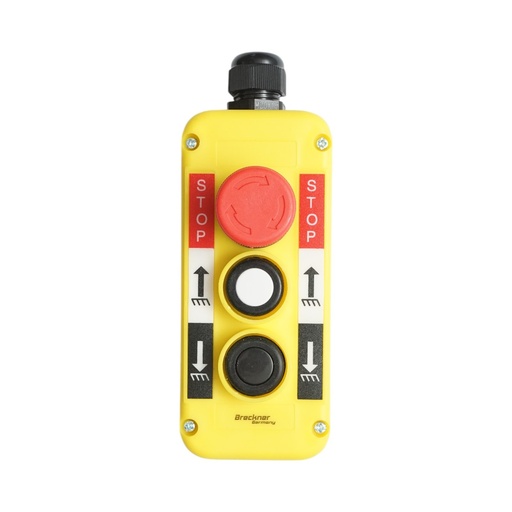 [AMAT6-123649] Telecomanda industriala cu 3 comenzi, buton oprire de urgenta IP54