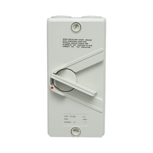 [AMAT6-123761] Intrerupator izolator 1P, 440V AC, 20A ON/OFF cu protectie IP66