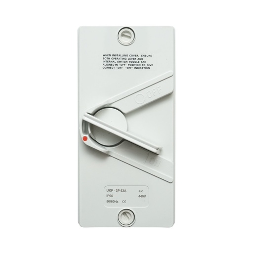 [AMAT6-123765] Intrerupator izolator 3P, 440V AC, 63A ON/OFF cu protectie IP66