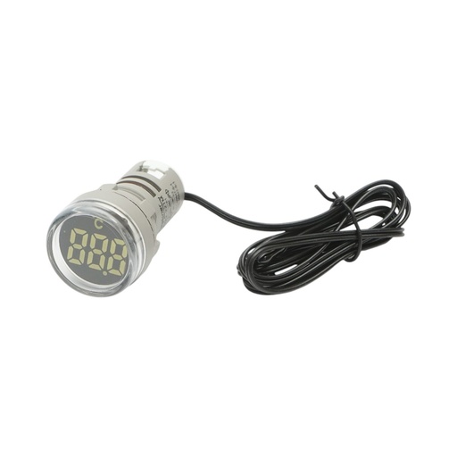 [AMAT6-123785] Indicator digital temperatura cu sonda LED alb 220V/380V AC Ø 22mm