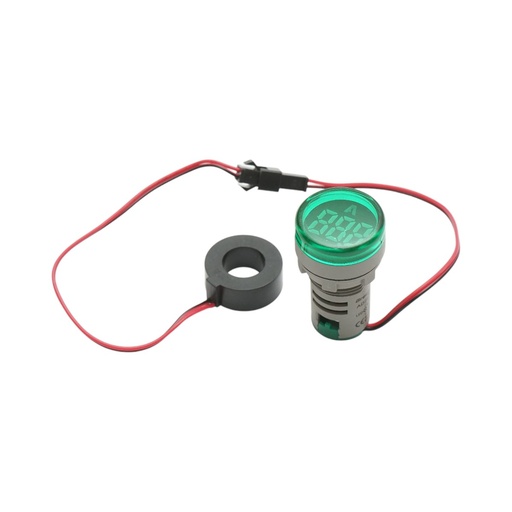 [AMAT6-123795] Indicator digital ampermetru LED verde 0-100A, 220V/380V Ø 22mm