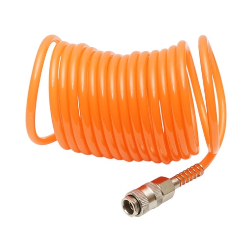 [AMAT6-123823] Furtun aer comprimat spiralat 5m, Ø 5mm, cupla rapida 1/4