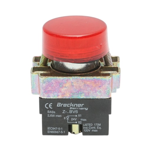 [AMAT6-123853] Buton indicator LED rosu 24V LAY5