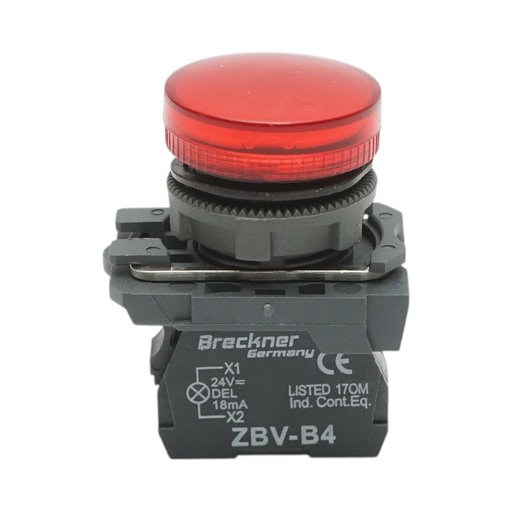 [AMAT6-123972] Indicator semnalizare LED rosu 1NO+1NC, 24V, 18mA, TB5