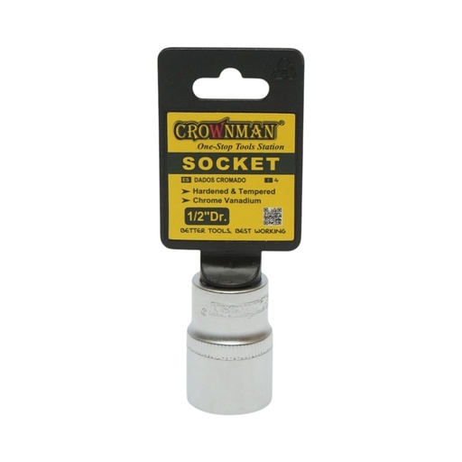 [AMAT6-124006] Cheie tubulara 19mm, patrat 1/2 inch Cr-V Crownman