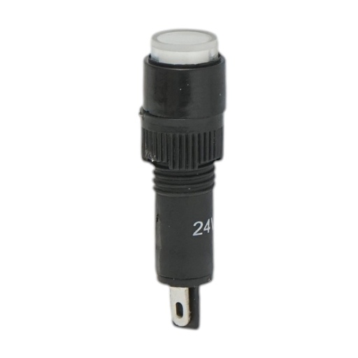[AMAT6-124031] Indicator semnalizare industrial LED alb 24V Ø 8mm