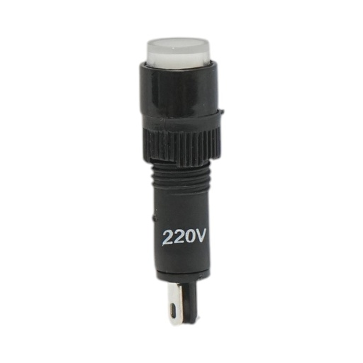 [AMAT6-124032] Indicator semnalizare industrial LED alb 220V Ø 8mm