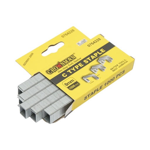 [AMAT6-124039] Capse metalice tip C 0.7x11.3x8mm 1000 buc/set Crownman