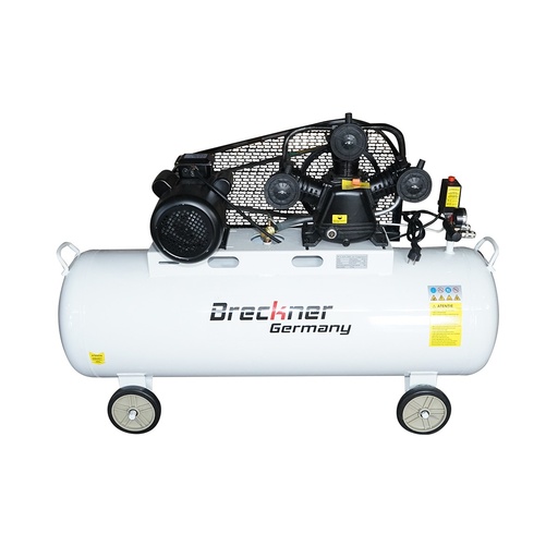 [AMAT6-124097] Compresor aer pe curea 200L, motor 3 cilindri 3KW/4CP, presiune maxima 8 bar, volum aer aspirat 525 L/min