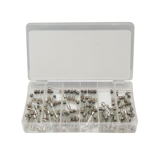 [AMAT6-124301] Trusa sigurante fuzibile cilindrice din sticla 5-30A 120 piese