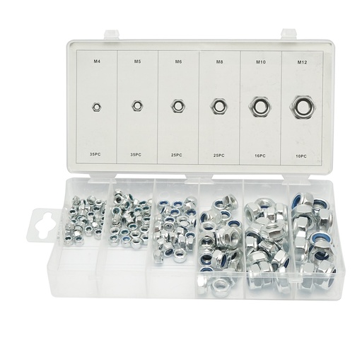 [AMAT6-124318] Trusa piulite autoblocante 4-12mm 146 piese