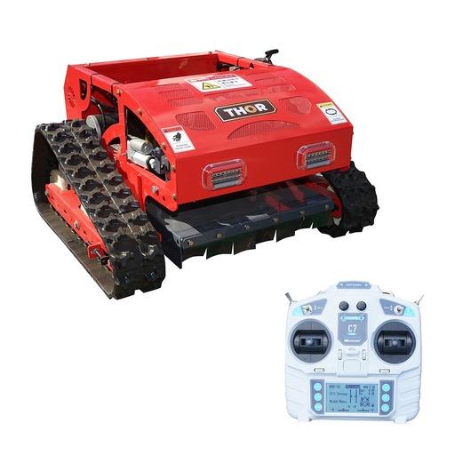 [AMAT6-124408] Robot de tuns iarba pe senile cu telecomanda, motor Loncin 9CP, 224cc, latime de taiere 550mm THOR