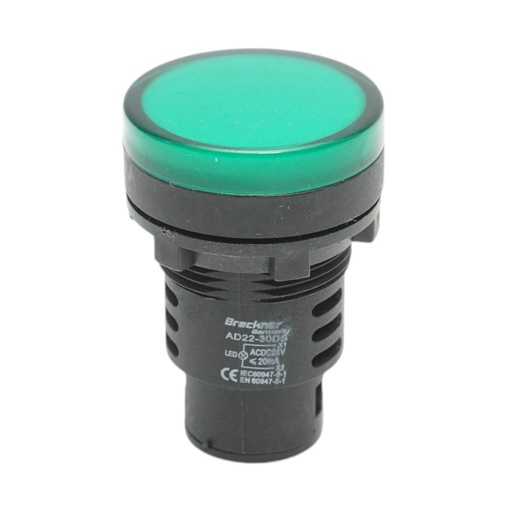 [AMAT6-124455] Indicator semnalizare LED verde 24V AC/DC 30mm
