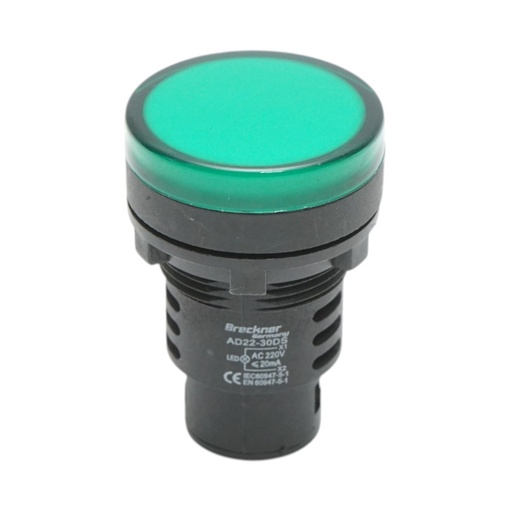 [AMAT6-124456] Indicator semnalizare LED verde 220V AC 30mm