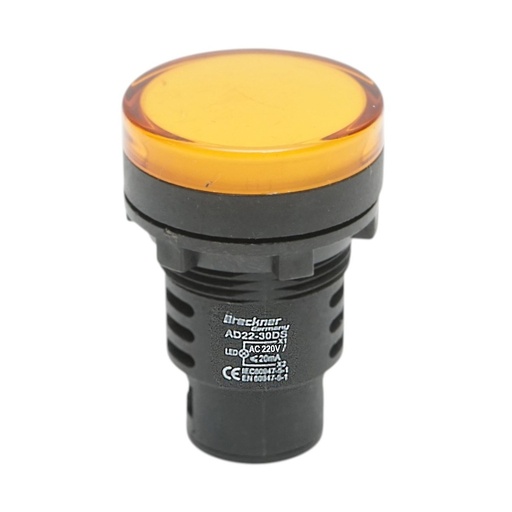 [AMAT6-124463] Indicator semnalizare LED galben 220V AC 30mm