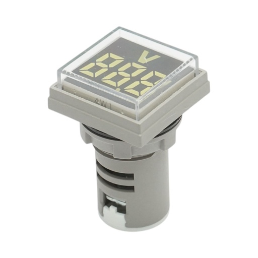 [AMAT6-124467] Indicator digital voltmetru LED alb 50-500V AC Ø 22mm