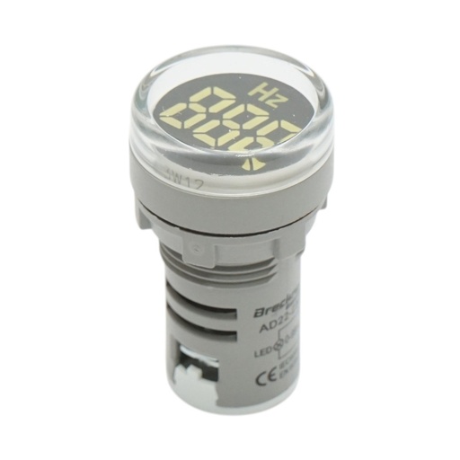 [AMAT6-124485] Indicator digital frecventa ampermetru LED alb 0-99Hz Ø 22mm