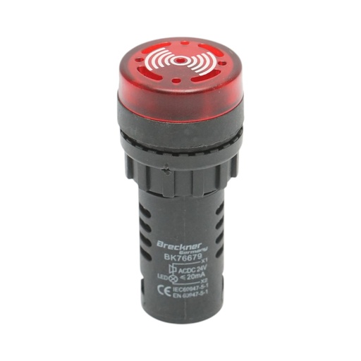 [AMAT6-124487] Indicator industrial semnalizare LED cu sonerie 24V AC/DC Ø 22mm