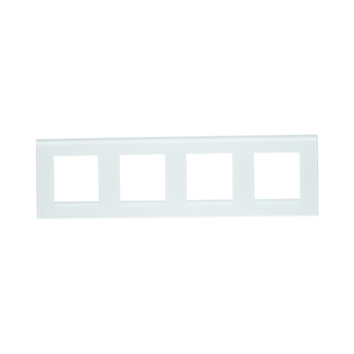 [AMAT6-124538] Rama cvadrupla sticla alba priza si intrerupator 299x86mm