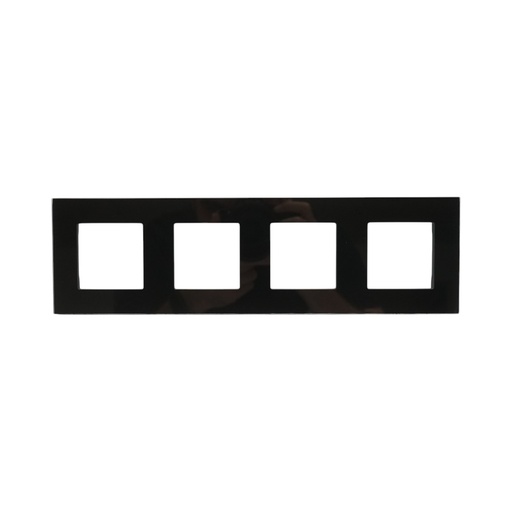 [AMAT6-124551] Rama cvadrupla sticla neagra priza si intrerupator 299x86mm