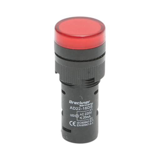 [AMAT6-124576] Indicator semnalizare LED rosu 220V AC 16mm