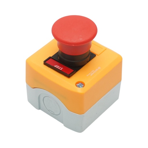 [AMAT6-124640] Carcasa buton comanda STOP rosu tip ciuperca cu revenire 1NC 40mm