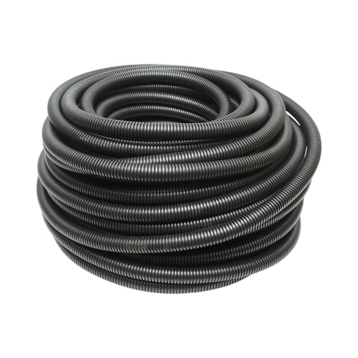 [AMAT6-124641] Tub flexibil copex 25mm fara fir, ignifug din polietilena HDPE, 320N negru 50m/rola Longroad