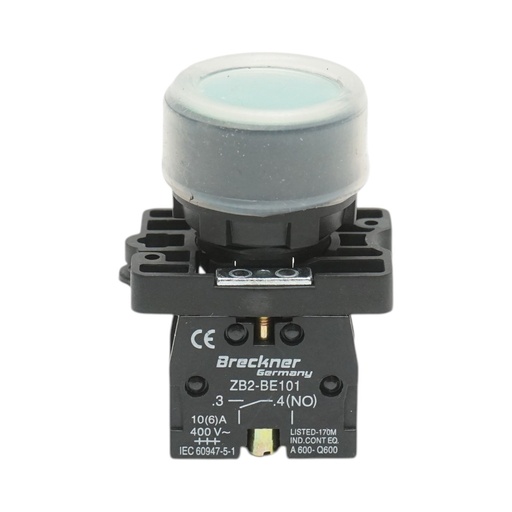 [AMAT6-124720] Buton comanda cu capac protectie IP65 verde, 1NO, 400V/10A, LAY5-EP31