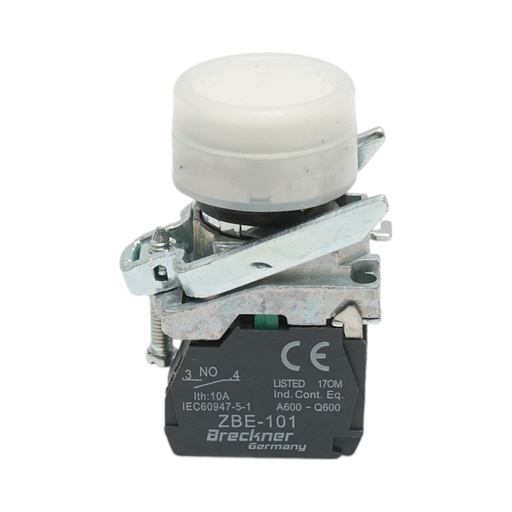 [AMAT6-124735] Buton comanda alb cu capac protectie IP65 1NO, 22mm TB4-BP11