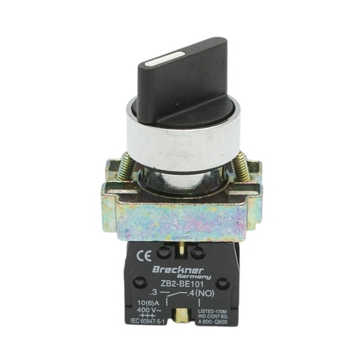 [AMAT6-124785] Selector 2 pozitii cu retinere negru 1NO, 400V/10A BD21