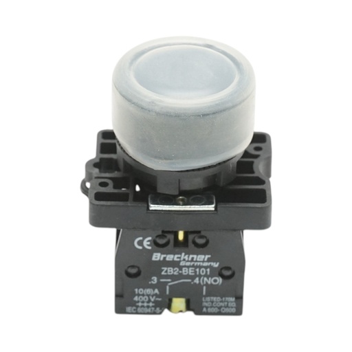 [AMAT6-124795] Buton comanda negru cu capac protectie 1NO, 400V/10A, LAY5-EP21, IP65