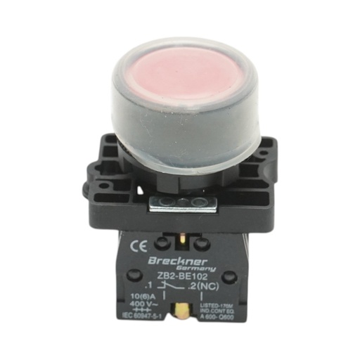 [AMAT6-124796] Buton comanda rosu cu capac protectie 1NC, 400V/10A, LAY5-EP42, IP65