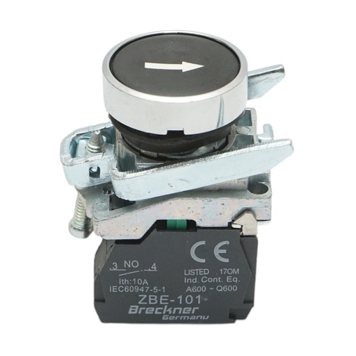 [AMAT6-124837] Buton comanda negru sageata cu revenire 1NO, 10A, TB4
