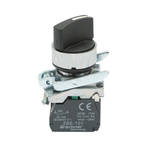 [AMAT6-124849] Selector 2 pozitii cu retinere 1NO+1NC, 24V/10A, TB4-BD25