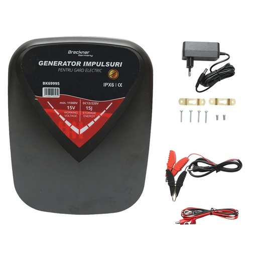 [AMAT6-124996] Aparat generator de impulsuri 15 Joule, 12V/220V, 100 km pentru gard electric IPX6