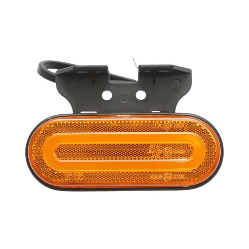 [AMAT6-125045] Lampa gabarit laterala ovala LED 12-24V galbena cu suport 121x47x19mm