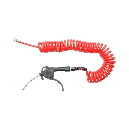 [AMAT6-125096] Pistol suflat aer comprimat cu furtun spiralat PE 5m si racord filet interior M12