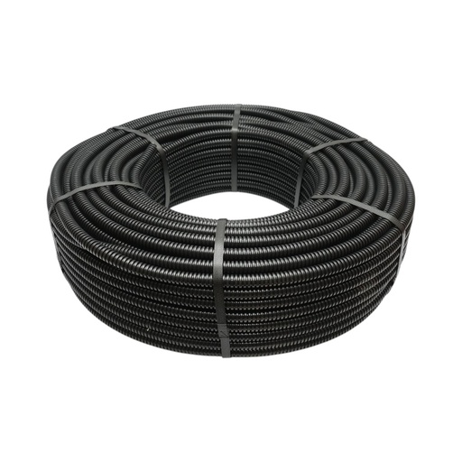 [AMAT6-125448] Tub flexibil copex 16mm Gewiss DX15116R fara fir, ignifug din PVC, 750N negru 100m/rola