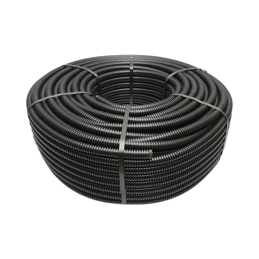 [AMAT6-125449] Tub flexibil copex 20mm Gewiss DX15020R fara fir, ignifug din PVC, 750N negru 100m/rola