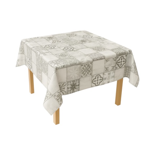 [AMAT6-125615] Rola fata de masa decorativa PVC 1.37x20m, grosime 0.18mm, textil 45 g/mp, model mozaic vintage