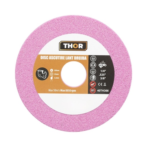 [AMAT6-125669] Disc ascutire lant drujba 108x23x3.2mm, viteza 8850rpm THOR