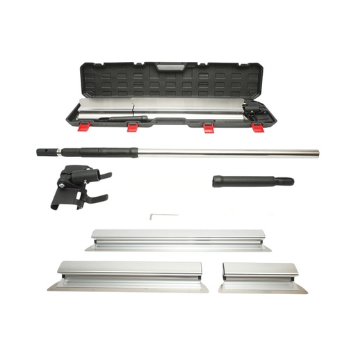 [AMAT6-125743] Set 3 gletiere profesionale inox 30/55/100cm, suport cu maner telescopic 85-200cm