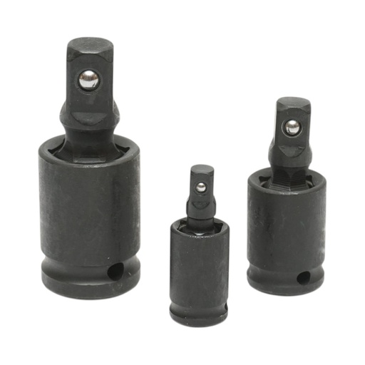 [AMAT6-125755] Set 3 adaptoare de impact cu articulatie cardanica patrat 1/2, 3/8, 1/4 inch Cr-Mo